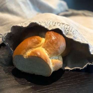 Natural linen bread bag 30x40cm