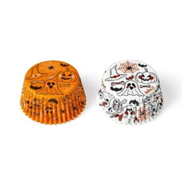 Halloween Geist und Kuerbis Cupcake Backformen