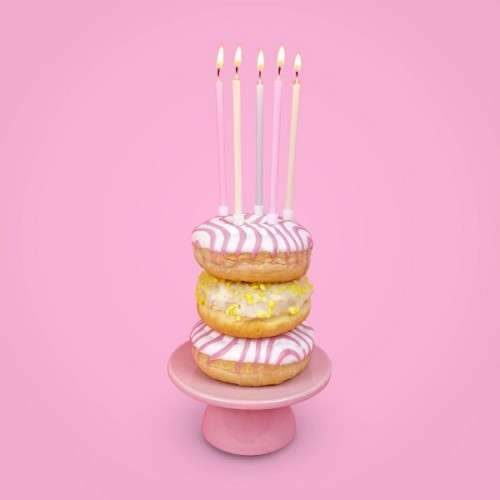 Talking Tables Birthday Candles Pastel, 16 Pcs