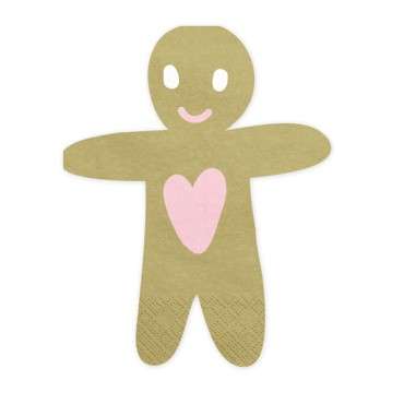 Napkins Gingerbread Man, 20pcs