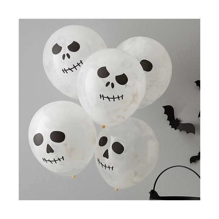 Skull Face Balloon with paint