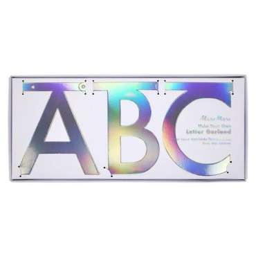 Lettering Garland Kit, Holographic Meri Meri