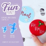 PME Fun Fonts Cupcakes & Cookies Stamping Set - Collection 1