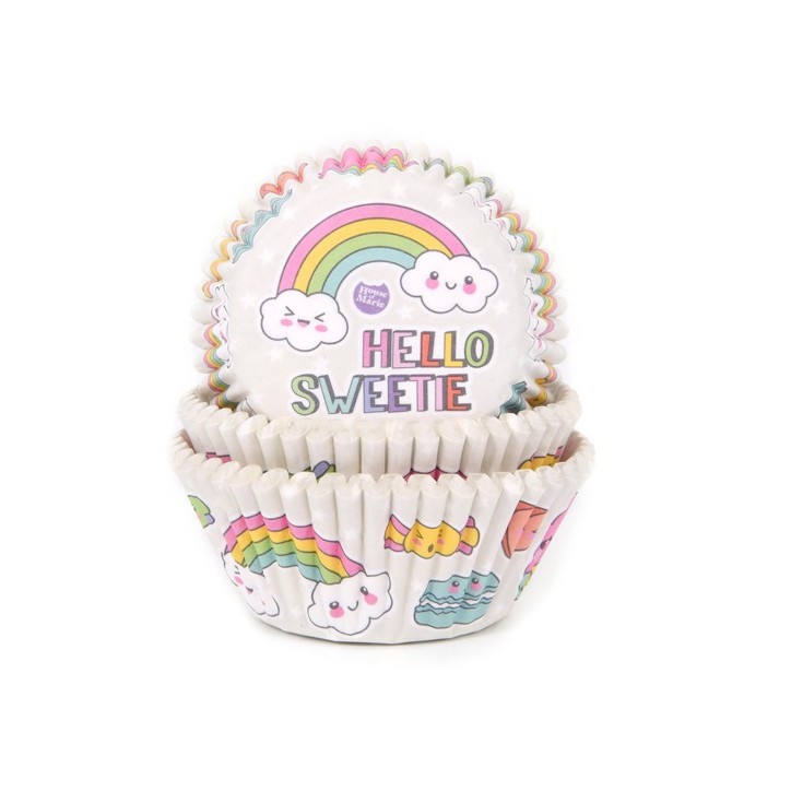 Cupcake Forms Rainbow 50 pcs, House of Marie