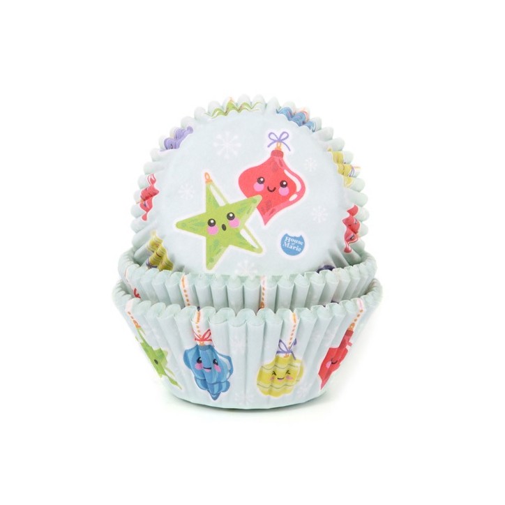 Cupcake Form Christmas Baulbs 50pcs, House of Marie