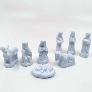 white nativity scene epiphany king figurine