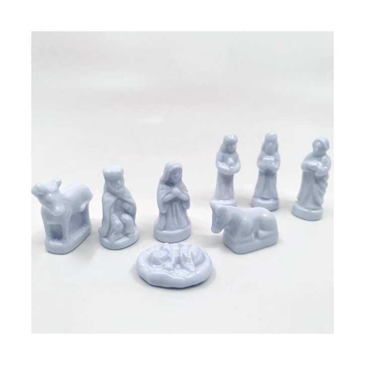 white nativity scene epiphany king figurine