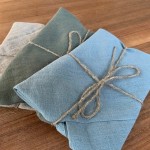 Bakeria Linen bread bento bag BLUE, 1 pcs