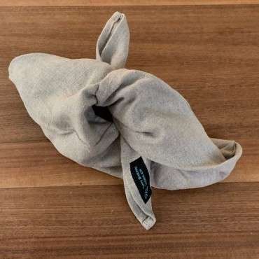 100% linen wrap bread bag nature