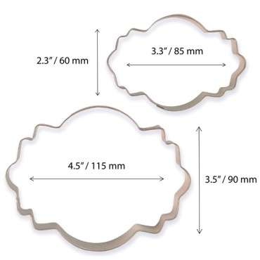 PME Cookie Frame Cutters, set of two