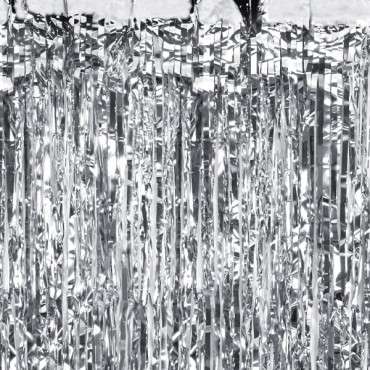 Silver Photo Curtain, PartyDeco