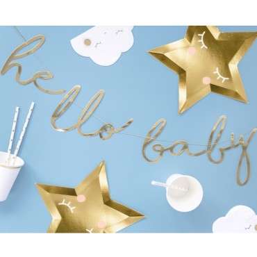 Gender Reveal Baby Girlande, PartyDeco