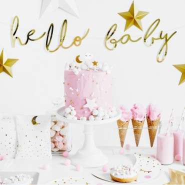 Gender Reveal Baby Girlande, PartyDeco