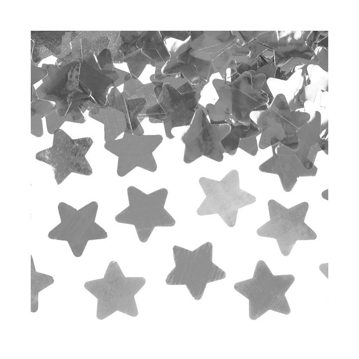 Silver Star Confetti Popper, 40cm