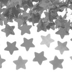 PartyDeco Silver Stars Confetti Cannon, 40cm