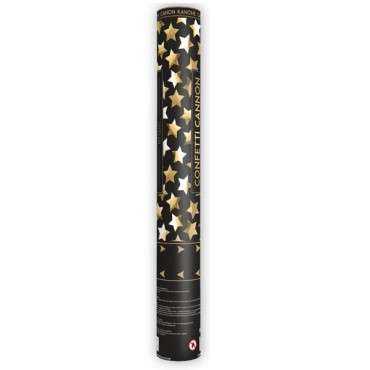 Gold Star Confetti Canon, 40cm PartyDeco