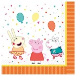 Amscan Peppa Pig Servietten, 20 Stück