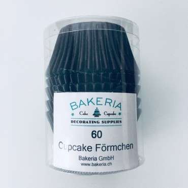 Schwarze Cupcake Förmchen - Elegante Backformen für besondere Anlässe | Bakeria.ch