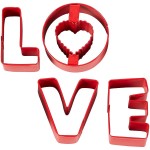 Wilton LOVE Cookie Cutter Seet