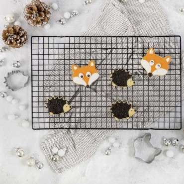 Animal Cookie Cutter Set Hedgehog & Fox