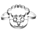 Birkmann Lamb Head Cookie Cutter with Imprint, 8cm