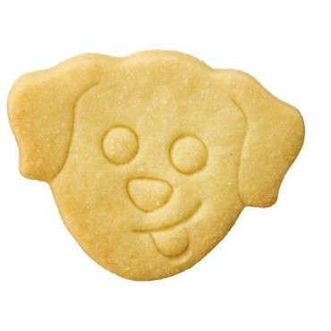 Dog Cookie Cutter - Animal Cookie Cutter - Dog Face Cookie Cutter with Embossing