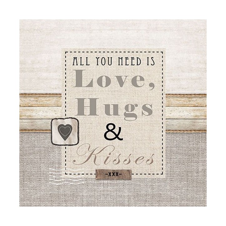 All you need is Love Napkins, 20pcs