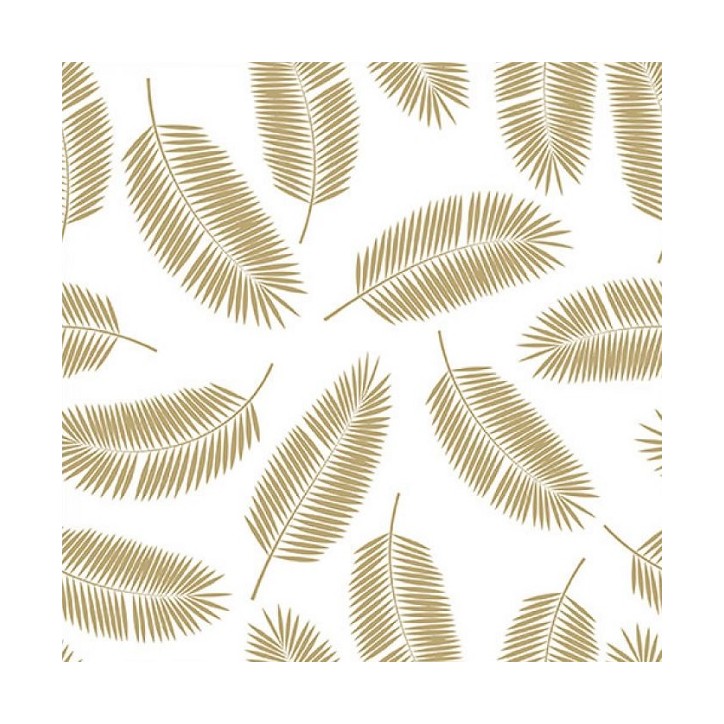 Gold Palm Leaf Napkins 20 pcs