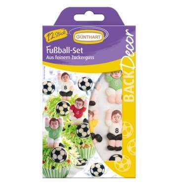 Sugar Deco Football Team, 12 pcs