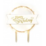 ScrapCooking LED Happy Birthday Cake Topper