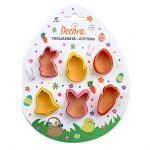 Decora Mini Ostern Plätzchenausstecherset, 6 Stück