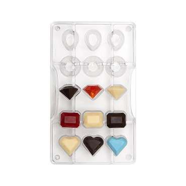 Edelsteine Schokoladenform - GEMS CHOCOLATE MOULD