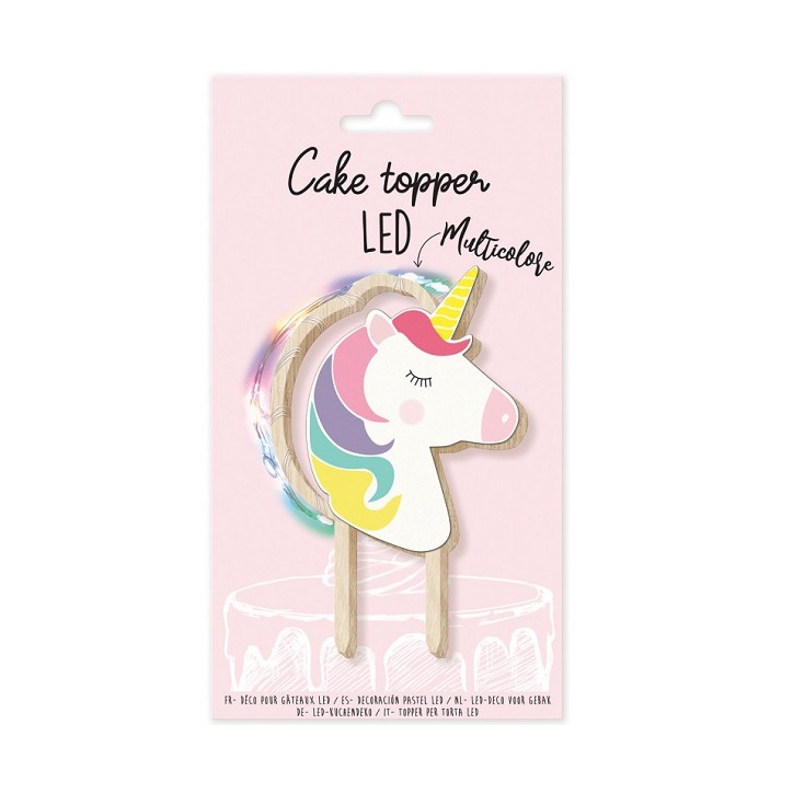 Einhorn LED Kuchen Topper