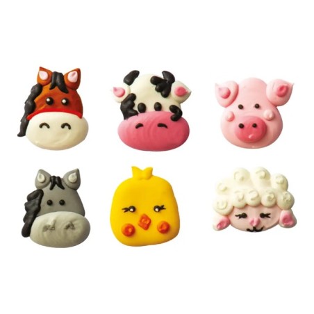 Glutenfree Sugar Decoration Farm Animals 8024622059149