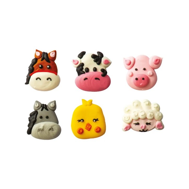 Glutenfree Sugar Decoration Farm Animals 8024622059149