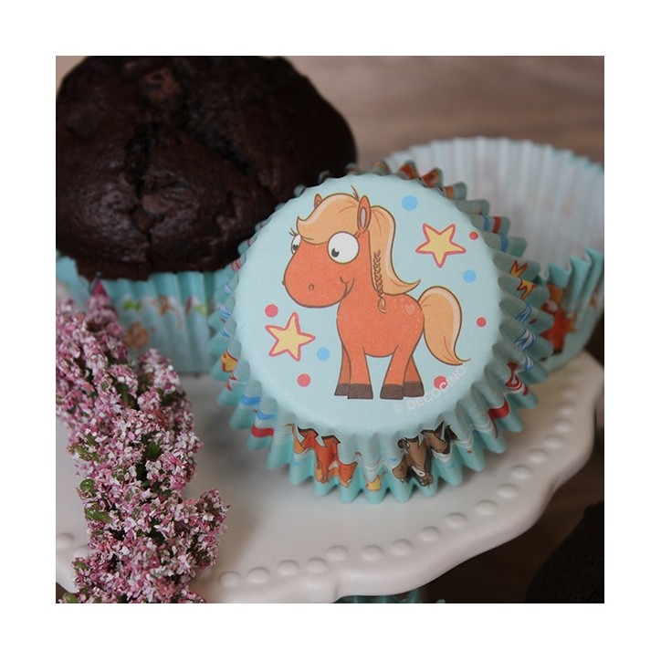 Decocino Sweet Pony Muffin Förmchen 50 Stück