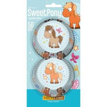 Sweet Pony Cupcake Cases 50pcs