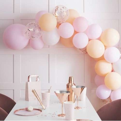 Ginger Ray Ballonbogen Set PEACH / PINK, 5 Meter