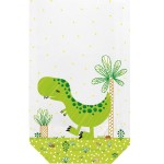 Braun+Company 11.5x19cm Funny Dinos transparent bags, 10 pcs