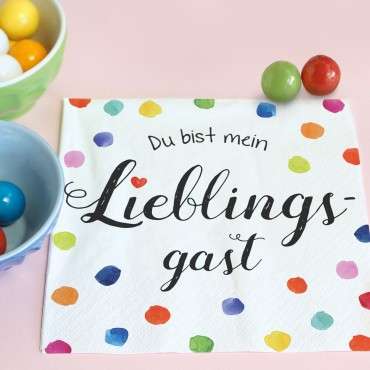 Du bist mein Lieblingsgast Serviette 1210-21000