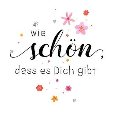 Atelier Designer Collection Napkins wie schön, dass es Dich gibt, 20 pcs