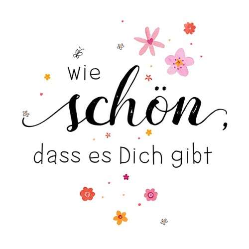 Atelier Designer Collection Servietten wie schön, dass es Dich gibt, 20 Stück