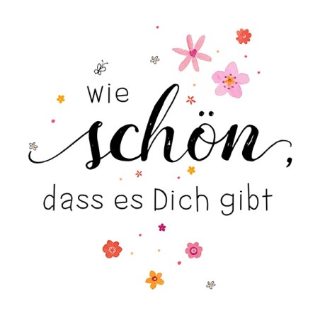 Atelier Designer Collection Napkins wie schön, dass es Dich gibt, 20 pcs