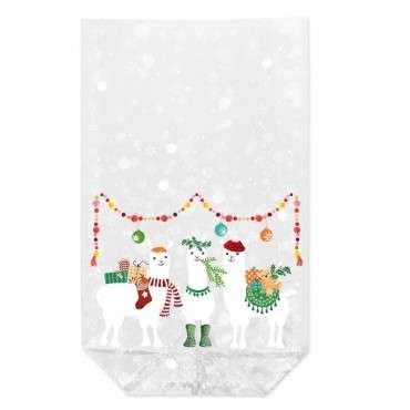 4761-0102 X-Mas Llamas Cookie Bags 115x190mm