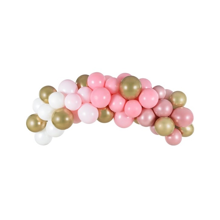 Balloon Garland Pink, 60 pcs