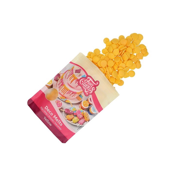 Yellow Candy Melts Coating - FunCakes Deco Melts Yellow 250g