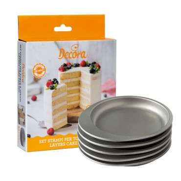 Multi Layer Kuchenform Set Decora, 5 Stück