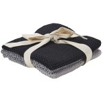 3x BAHNE Wash Cloth BLACK MIX - 30x30cm