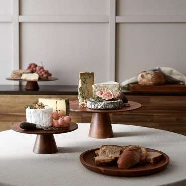 ASA Wooden Cake Stand - Acacia Wood Cake Stand 35cm