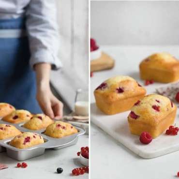 Mini plum cake mold for 8 mini cakes